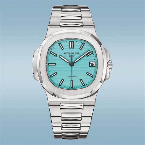 patek philippe nautilus blue tiffany|tiffany nautilus watch price.